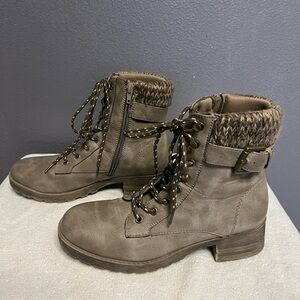 Women's Taupe Ankle Boots